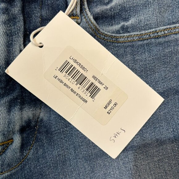 FRAME Denim Le High Skinny Raw Stagger Jeans in Westway - Picture 5 of 7